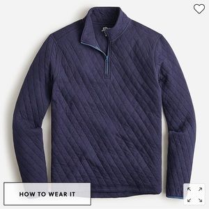 J. Crew Men’s Quilted Half Zip